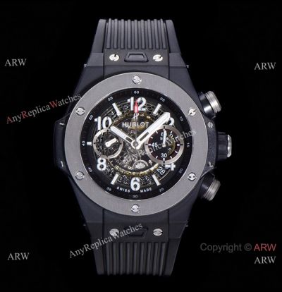 Swiss Grade 1 Copy Hublot Big Bang Unico King Black Titanium 7750 Men Watch